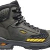 Keen Utility Boots: Men's 1025697 Magnet Black Troy 6" Carbon-Fiber Toe Waterproof Work Boot