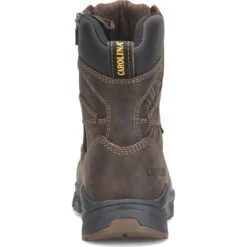 Carolina Boots: Men's CA5555 Brown Composite Toe 8" Subframe Insulated Side Zip Lightweight Work Boot -Work Shoe Store ca5555 500xauto heeledit