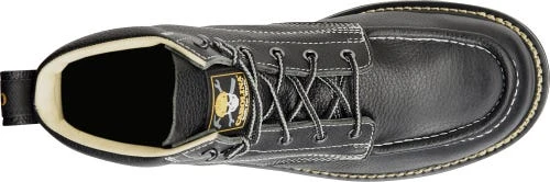 Carolina Boots: Men's CA7007 Black Flatiron 6" Moc Wedge Toe Work Boot 7 Carolina Boots: Men's CA7007 Black Flatiron 6" Moc Wedge Toe Work Boot - Image 5
