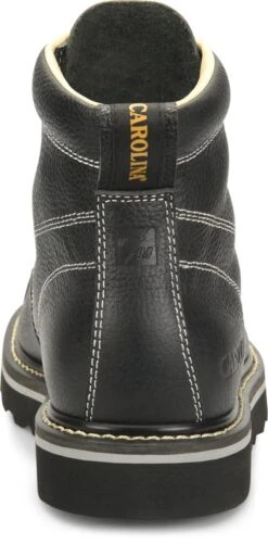 Carolina Boots: Men's CA7007 Black Flatiron 6" Moc Wedge Toe Work Boot 11 Carolina Boots: Men's CA7007 Black Flatiron 6" Moc Wedge Toe Work Boot -Work Shoe Store ca7007 2