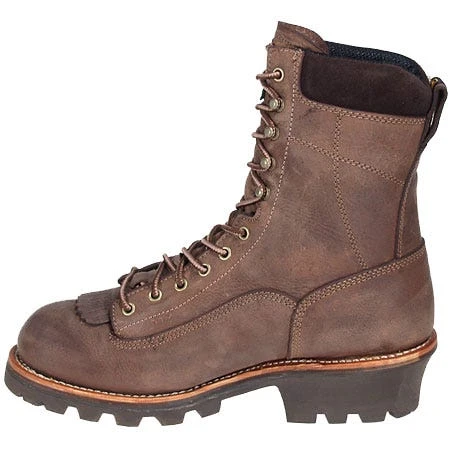 Carolina Boots: Men's Brown 8 Inch Waterproof CA7022 Logger Boots 7 Carolina Boots: Men's Brown 8 Inch Waterproof CA7022 Logger Boots - Image 5