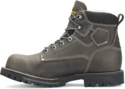 Carolina Boots: Men's CA7532 Grey 6” PitStop Waterproof Comp Toe Work Boots -Work Shoe Store ca7532 500xauto instep