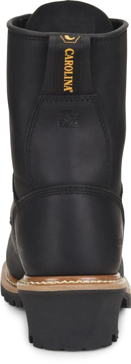 Carolina Boots: Men's CA825 Black 8" Elm Logger Boot 7 Carolina Boots: Men's CA825 Black 8" Elm Logger Boot - Image 5