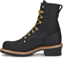 Carolina Boots: Men's CA825 Black 8" Elm Logger Boot 11 Carolina Boots: Men's CA825 Black 8" Elm Logger Boot -Work Shoe Store ca825 500xauto instep