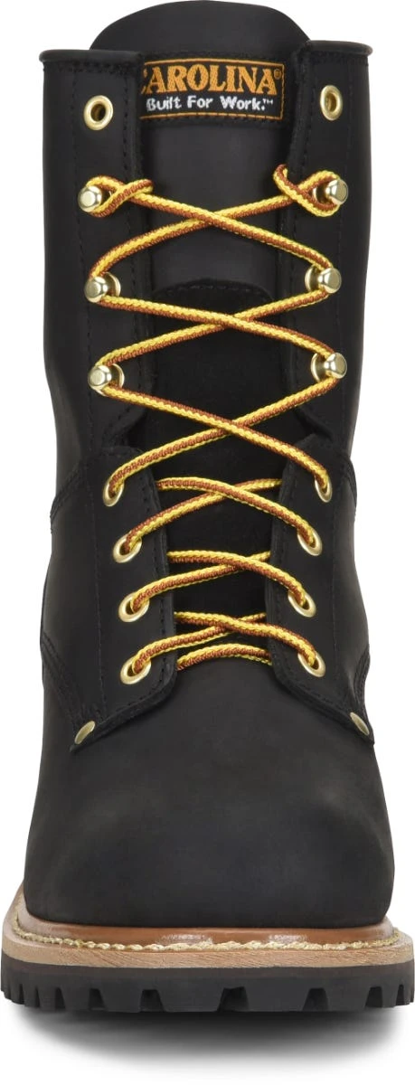 Carolina Boots: Men's CA825 Black 8" Elm Logger Boot 6 Carolina Boots: Men's CA825 Black 8" Elm Logger Boot - Image 4