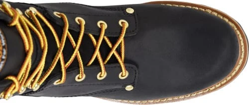 Carolina Boots: Men's CA825 Black 8" Elm Logger Boot 9 Carolina Boots: Men's CA825 Black 8" Elm Logger Boot - Image 7