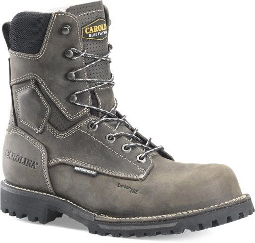 Carolina Boots: Men's CA8532 Grey 8” Waterproof Composite Toe Work Boots 3 Carolina Boots: Men's CA8532 Grey 8” Waterproof Composite Toe Work Boots