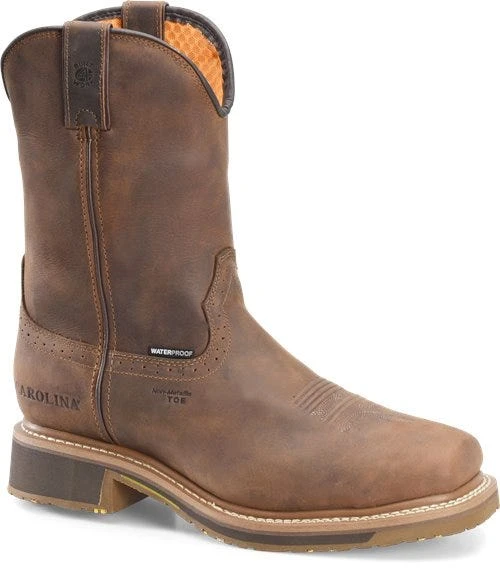 Carolina Boots: Men’s CA8536 Brown Anchor 10” Waterproof Composite Square Toe Roper 3 Carolina Boots: Men’s CA8536 Brown Anchor 10” Waterproof Composite Square Toe Roper
