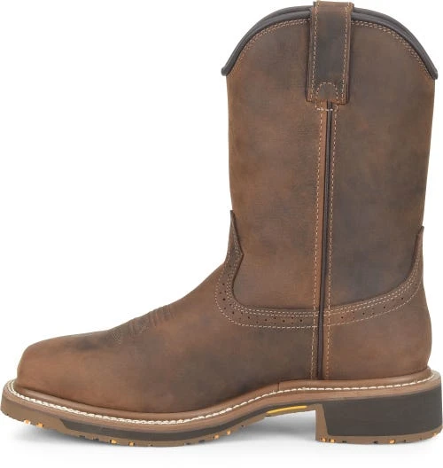 Carolina Boots: Men’s CA8536 Brown Anchor 10” Waterproof Composite Square Toe Roper 5 Carolina Boots: Men’s CA8536 Brown Anchor 10” Waterproof Composite Square Toe Roper - Image 3