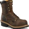 Carolina Boots: Men's CA9853 Brown Poplar 8” Composite Toe Logger Boot 2 Carolina Boots: Men's CA9853 Brown Poplar 8” Composite Toe Logger Boot -Work Shoe Store ca9853 500xauto