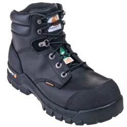 Carhartt Boots: Men's CMR6971 Black Waterproof Puncture-Resistant Composite Toe Boots -Work Shoe Store carhartt cmr6971 p 01