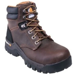 Carhartt Boots: Women's CWF5355 Brown Composite Toe EH 6-Inch Work Boots -Work Shoe Store carhartt cwf5355 p 01