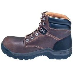 Carhartt Boots: Men's Brown CMF6066 Slip Resistant Leather Work Flex EH Boots -Work Shoe Store carhartt footwear cmf6366 i 01 1