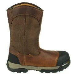 Carhartt Boots: Men's CME1355 Brown Composite Toe Waterproof Pull On Boots -Work Shoe Store carhartt cme1355 o 001 1