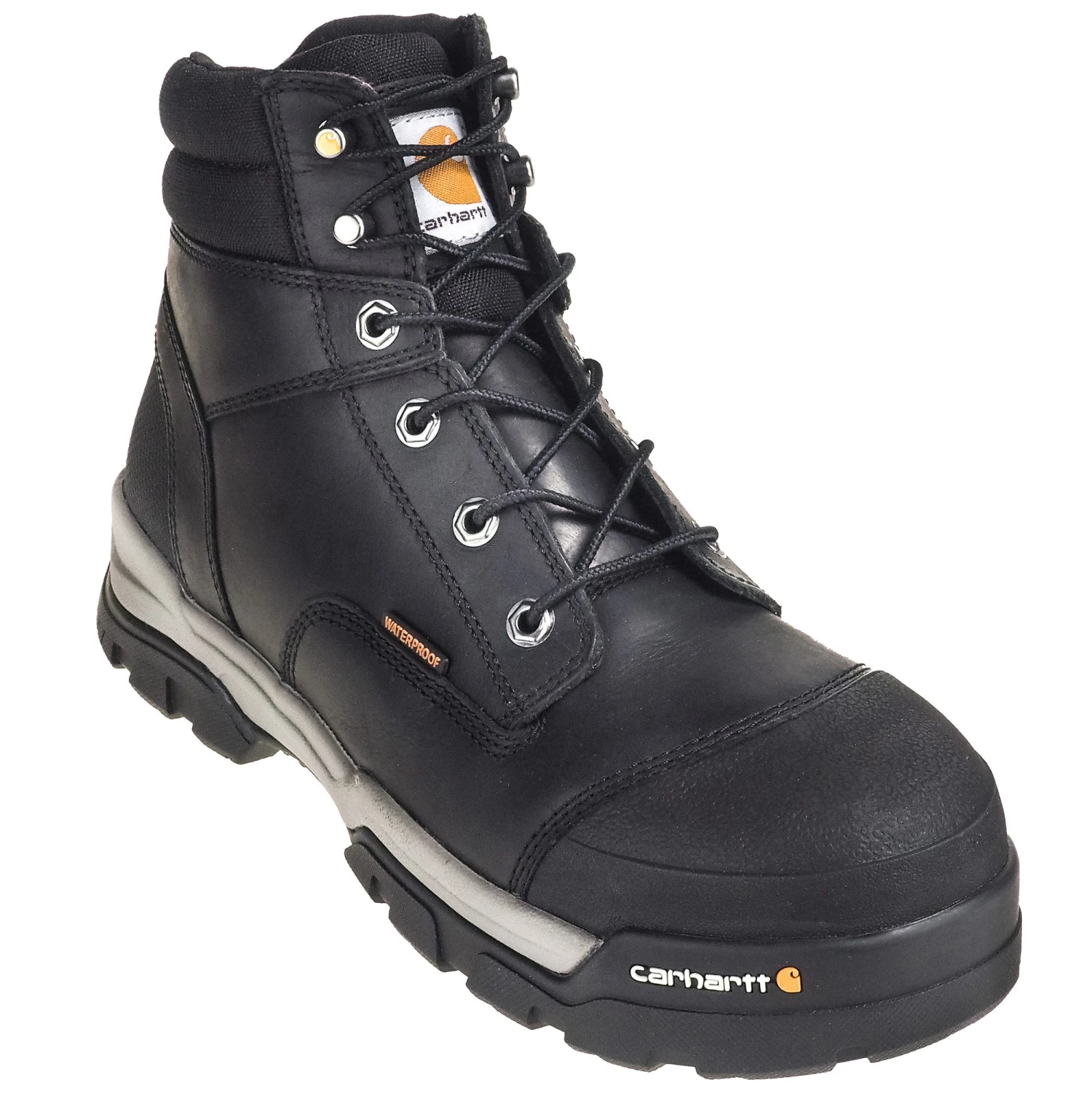 Carhartt Boots: Men's CME6351 Black 6-Inch Waterproof Insite Composite Toe EH Work Boots 9 Carhartt Boots: Men's CME6351 Black 6-Inch Waterproof Insite Composite Toe EH Work Boots - Image 7