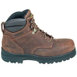 Carolina Boots: Men's Brown CA3526 Steel Toe Waterproof Slip-Resistant EH Boots -Work Shoe Store carolina ca3526 o 01