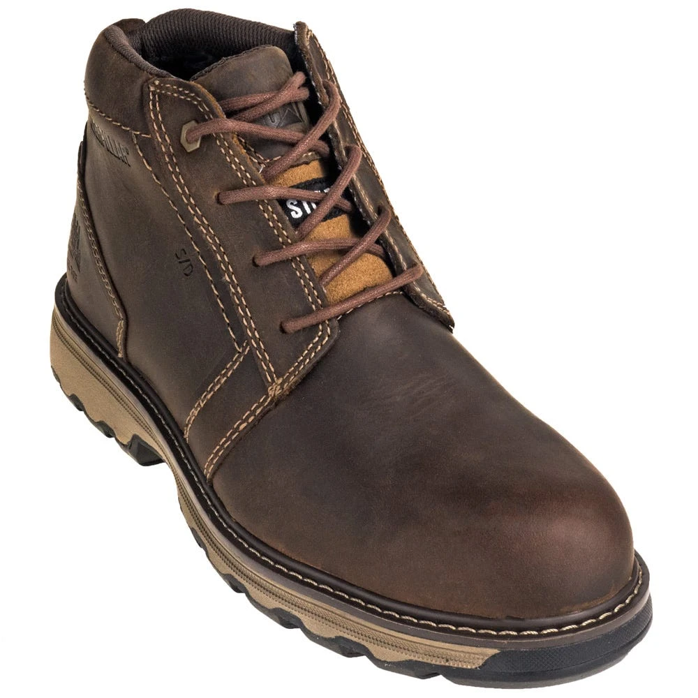 Caterpillar Shoes: Men's 90715 Steel Toe Parker ESD Dark Beige Chukka Work Shoes 7 Caterpillar Shoes: Men's 90715 Steel Toe Parker ESD Dark Beige Chukka Work Shoes - Image 5