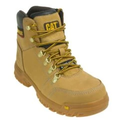 Caterpillar Boots: Outline Wheat 6" 90801 Men's Steel Toe EH Boots -Work Shoe Store cat 90801 0000 p