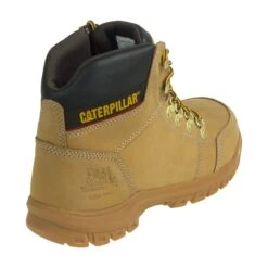 Caterpillar Boots: Outline Wheat 6" 90801 Men's Steel Toe EH Boots -Work Shoe Store cat 90801 0002 b