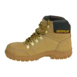Caterpillar Boots: Outline Wheat 6" 90801 Men's Steel Toe EH Boots -Work Shoe Store cat 90801 0003 l