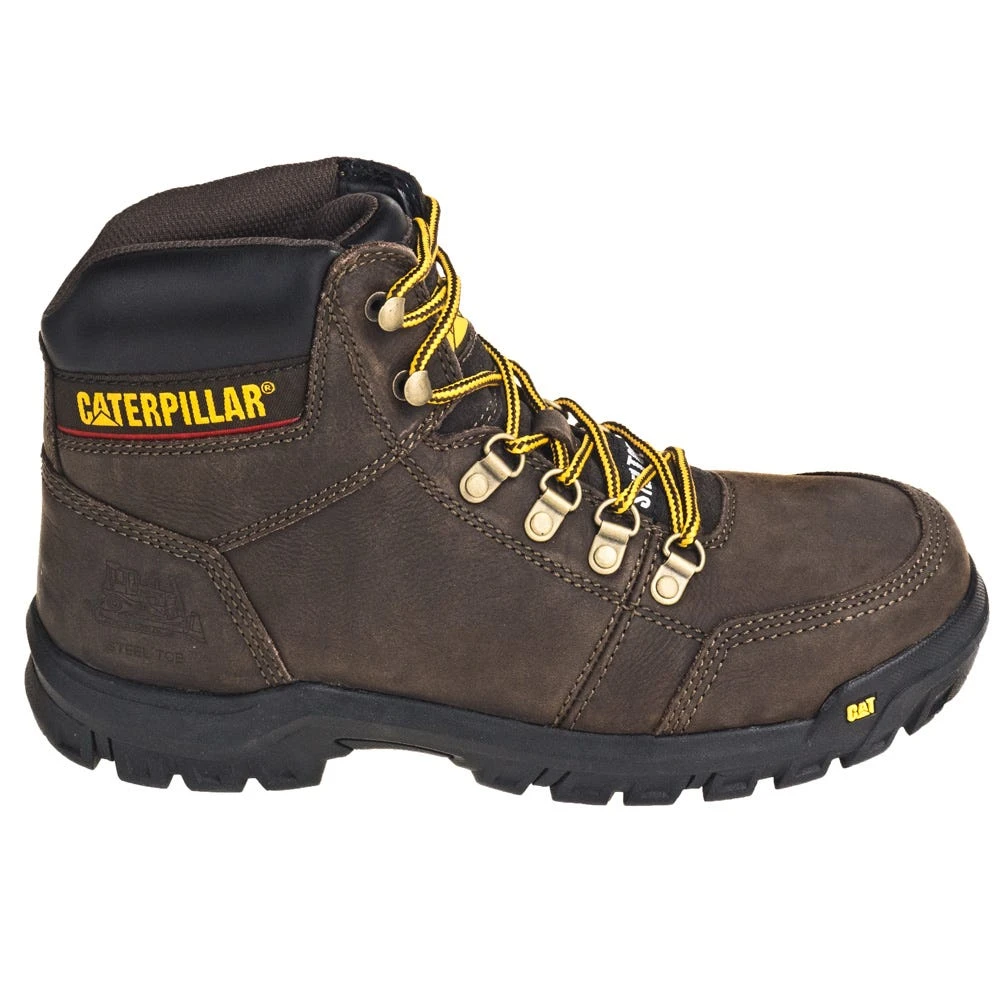 Caterpillar Boots: Men's P90803 Steel Toe EH Outline Seal Brown Work Boots 6 Caterpillar Boots: Men's P90803 Steel Toe EH Outline Seal Brown Work Boots - Image 4