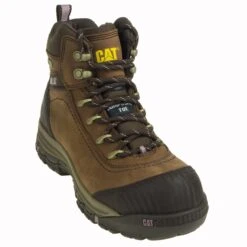 Caterpillar Boots: Women's Ally 90760 Brown Composite Toe Work Boots -Work Shoe Store cat p90760 p 001