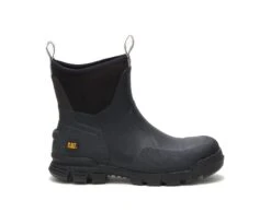 Caterpillar Boots: Unisex P724104 Black Stormers Waterproof Rubber Work Boot