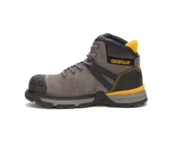 Caterpillar Boots: Men's P91197 Pewter Excavator Superlite Nano Toe Waterproof Work Boot -Work Shoe Store catm p91197 032919 s20 180