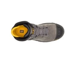 Caterpillar Boots: Men's P91197 Pewter Excavator Superlite Nano Toe Waterproof Work Boot -Work Shoe Store catm p91197 032919 s20 top