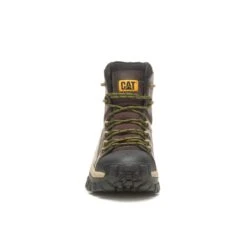 Caterpillar Boots: Men's P91541 Coffee Bean Composite Toe Invader Hiker Waterproof Work Boot -Work Shoe Store catm p91541 032122 s23 090