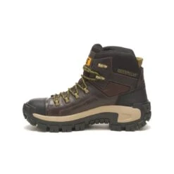 Caterpillar Boots: Men's P91541 Coffee Bean Composite Toe Invader Hiker Waterproof Work Boot -Work Shoe Store catm p91541 032122 s23 180