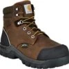 Carhartt Boots: Men's CMF6720 Brown Composite Toe Met Guard Waterproof Work Boot -Work Shoe Store cmf6720 l