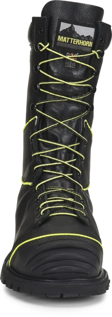 Matterhorn Boots: Men's CV12000 Black Steel Toe 10" Internal Metguard Waterproof Lace To Toe Work Boot 5 Matterhorn Boots: Men's CV12000 Black Steel Toe 10" Internal Metguard Waterproof Lace To Toe Work Boot - Image 3
