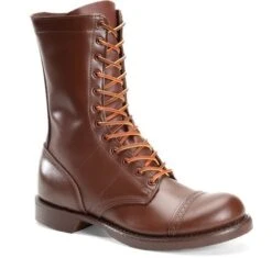 Corcoran Boots: Women's CV1516 Historic Brown 10" USA Made Jump Boot