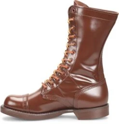 Corcoran Boots: Women's CV1516 Historic Brown 10" USA Made Jump Boot -Work Shoe Store cv1516 500xauto instep