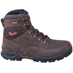 Danner Boots: Men's 12433 Waterproof EH Brown 6-Inch Slip-Resistant Boots 12 Danner Boots: Men's 12433 Waterproof EH Brown 6-Inch Slip-Resistant Boots -Work Shoe Store danner 12433 o 01