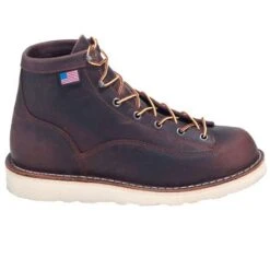 Danner Boots: Men's Brown 15552 EH American-Made Bull Run Boots -Work Shoe Store danner 15552 o 01