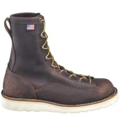 Danner Boots: Men's 15556 USA-Made Brown EH Bull Run Work Boots -Work Shoe Store danner 15556 o 01 1