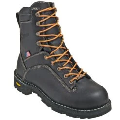 Danner Boots: Men's 17311 Black American-Made EH Waterproof Alloy Toe Boots -Work Shoe Store danner 17311 p 01