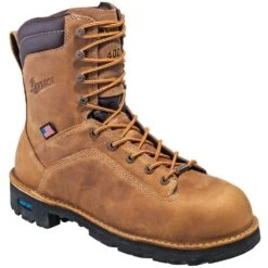 Danner Boots: Men's 17321 Brown Safety Toe USA Made 400G NMT Boots -Work Shoe Store danner 17321 p 01