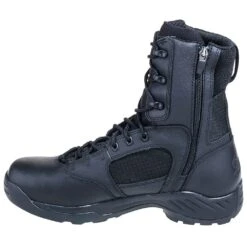 Danner Boots: Men's 28012 Black Waterproof Kinetic Side Zip 8 Inch Leather Boots -Work Shoe Store danner 28012 i 01