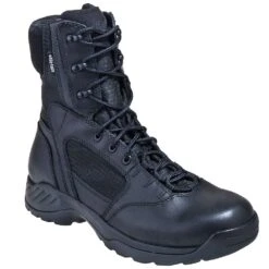 Danner Boots: Men's 28012 Black Waterproof Kinetic Side Zip 8 Inch Leather Boots -Work Shoe Store danner 28012 p 01