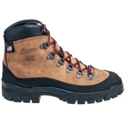 Danner Boots: Men's 37440 USA-Made Brown Waterproof Crater Rim Hiking Boots -Work Shoe Store danner 37440 o 01