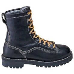 Danner Boots: Men's Black 11500 USA-Made EH Waterproof Super Rain Forest Boots -Work Shoe Store danner no o 01