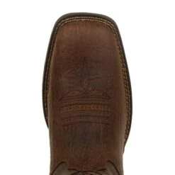 Durango Boots: Men's DDB0314 Brown Rebel Distressed Flag Pull On Square Toe Western Boot -Work Shoe Store ddb0314 birdseye