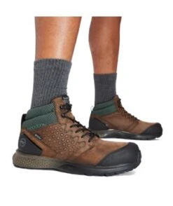 Timberland Pro Boots: Men's A1ZRC Brown Green Reaxion Composite Toe Waterproof Hiker 12 Timberland Pro Boots: Men's A1ZRC Brown Green Reaxion Composite Toe Waterproof Hiker -Work Shoe Store detail tb0a1zrc 214 a 1