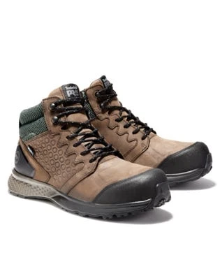 Timberland Pro Boots: Men's A1ZRC Brown Green Reaxion Composite Toe Waterproof Hiker 8 Timberland Pro Boots: Men's A1ZRC Brown Green Reaxion Composite Toe Waterproof Hiker - Image 6