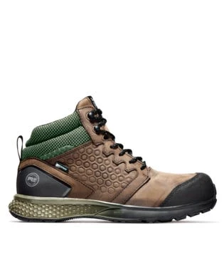 Timberland Pro Boots: Men's A1ZRC Brown Green Reaxion Composite Toe Waterproof Hiker 4 Timberland Pro Boots: Men's A1ZRC Brown Green Reaxion Composite Toe Waterproof Hiker - Image 2
