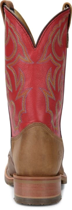 Double H Boots: Men's DH3556 Red Leather USA-Made 11-Inch Cowboy Boots -Work Shoe Store dh3556 500xauto heel