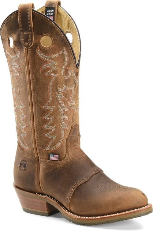 Double H Boots: Women's DH5159 Brown Daniela 12" Domestic ICE Buckaroo Cowboy Boot 3 Double H Boots: Women's DH5159 Brown Daniela 12" Domestic ICE Buckaroo Cowboy Boot